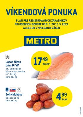 Metro - Víkendová ponuka: losos fileta a klobása Zolly