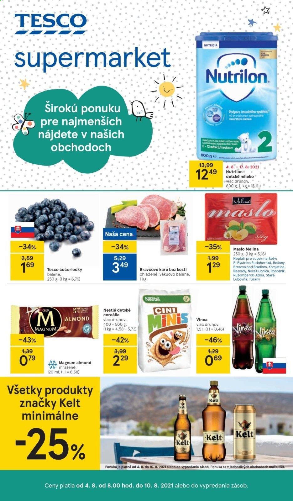 Leták TESCO supermarket - 4.8.2021 - 10.8.2021.