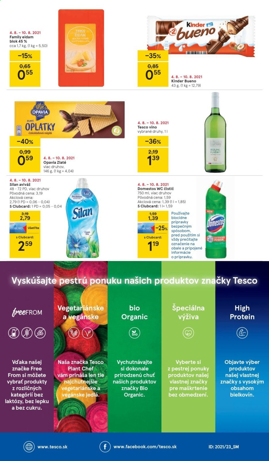 Leták TESCO supermarket - 4.8.2021 - 10.8.2021.