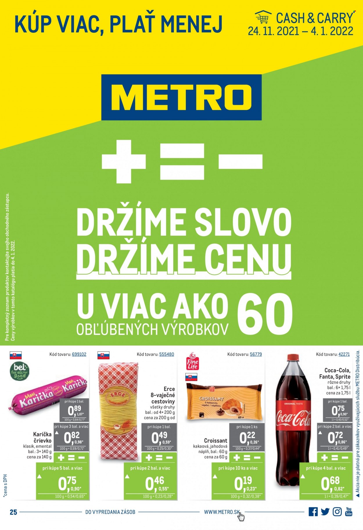 Leták Metro - 24.11.2021 - 4.1.2022.