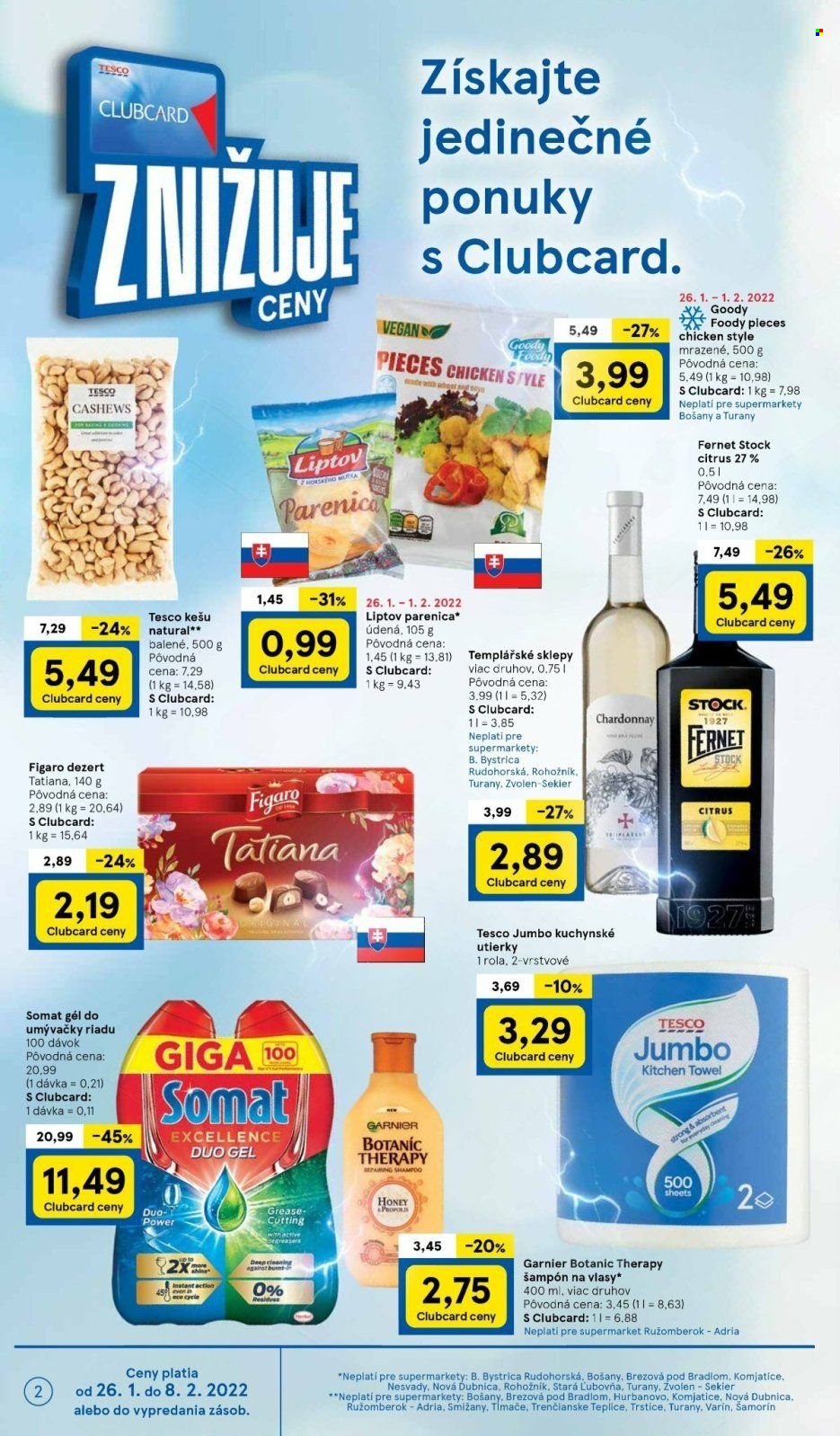 Leták TESCO supermarket - 26.1.2022 - 1.2.2022.