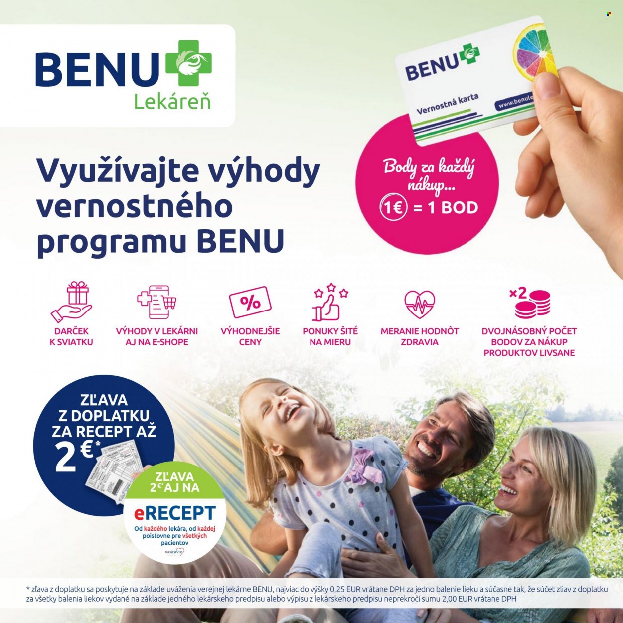 Leták BENU Lekáreň - 1.7.2022 - 31.8.2022.
