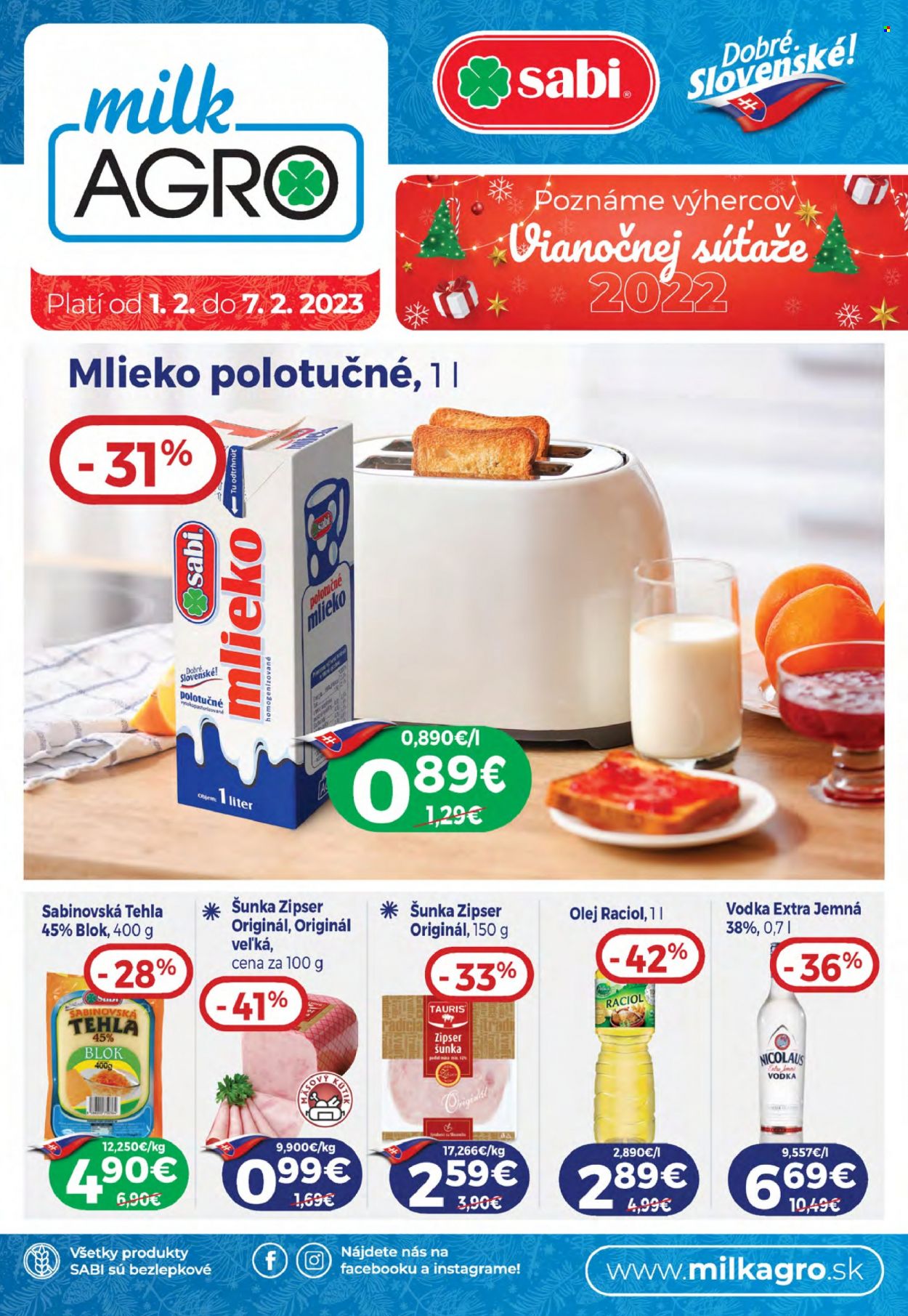 Leták Milk AGRO - 1.2.2023 - 7.2.2023.