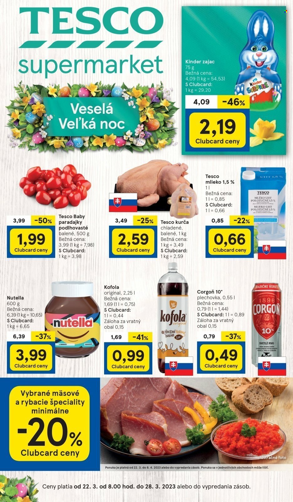 Leták TESCO supermarket - 22.3.2023 - 28.3.2023.