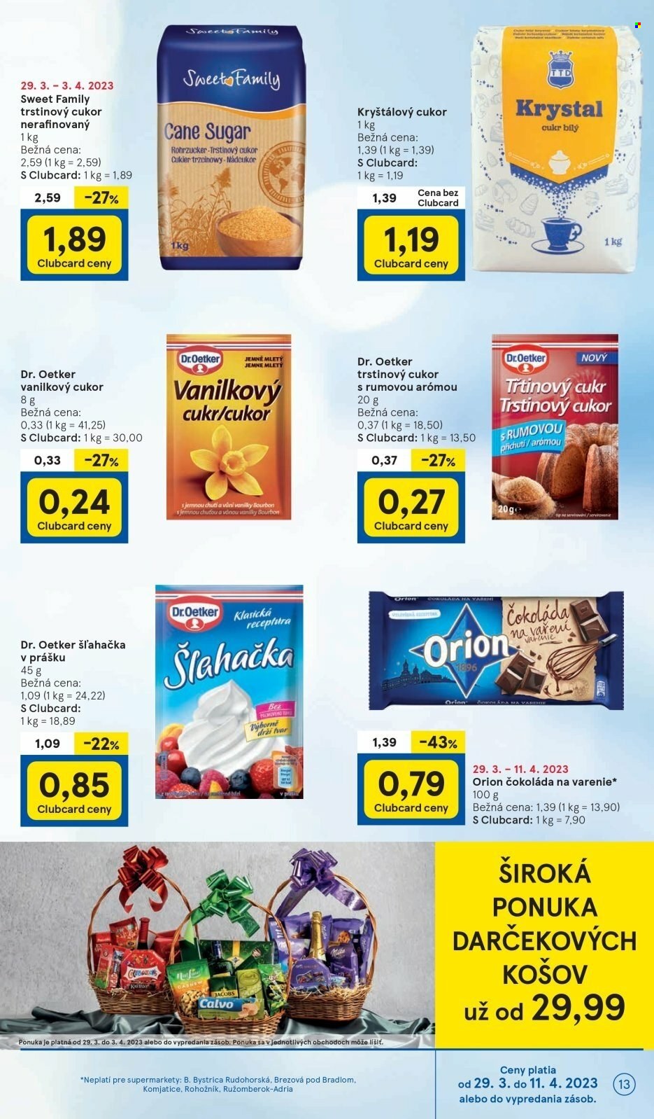 Leták TESCO supermarket - 29.3.2023 - 3.4.2023.