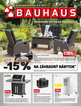 Bauhaus - 15% na záhradný nábytok