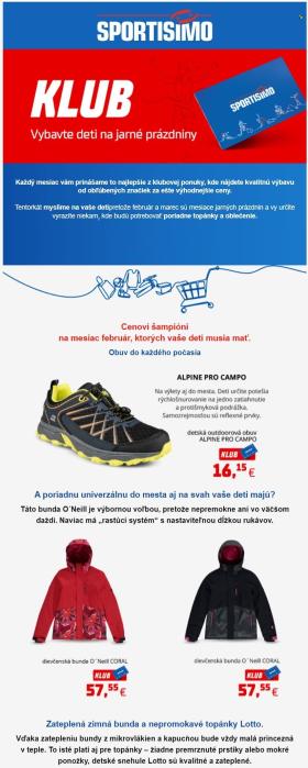 Sportisimo - Cenoví šampióni! Mrknite na detskú obuv a oblečenie