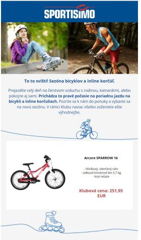 Sportisimo - Pripravte sa na sezónu – bicykle a korčule za super