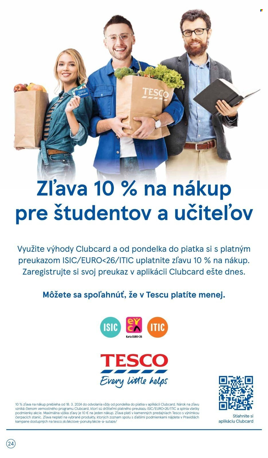 Leták TESCO supermarket - 24.4.2024 - 30.4.2024.