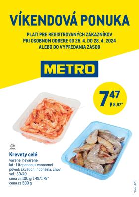 Metro - Víkendová ponuka - krevety