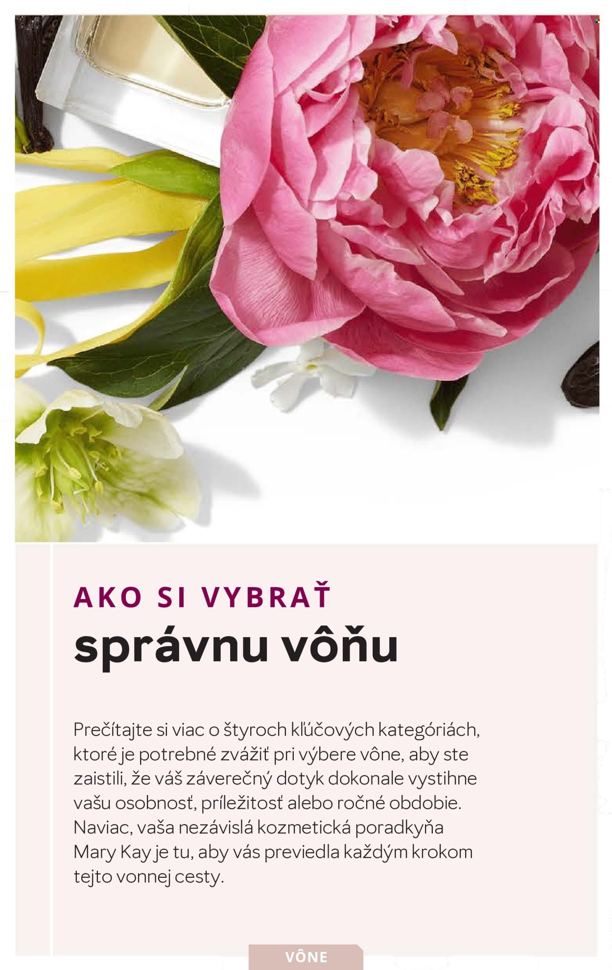 Leták Mary Kay.