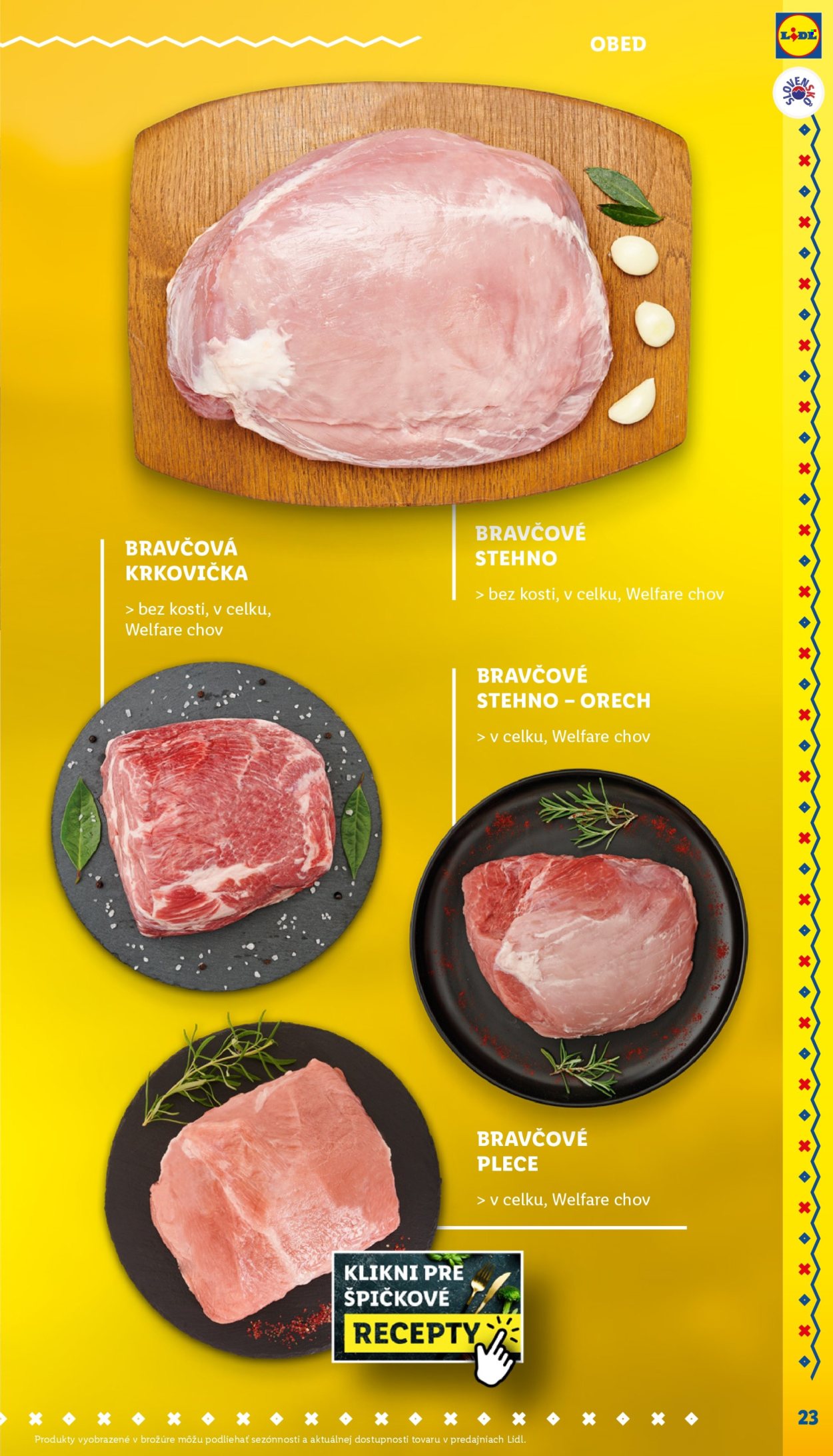 Leták Lidl.