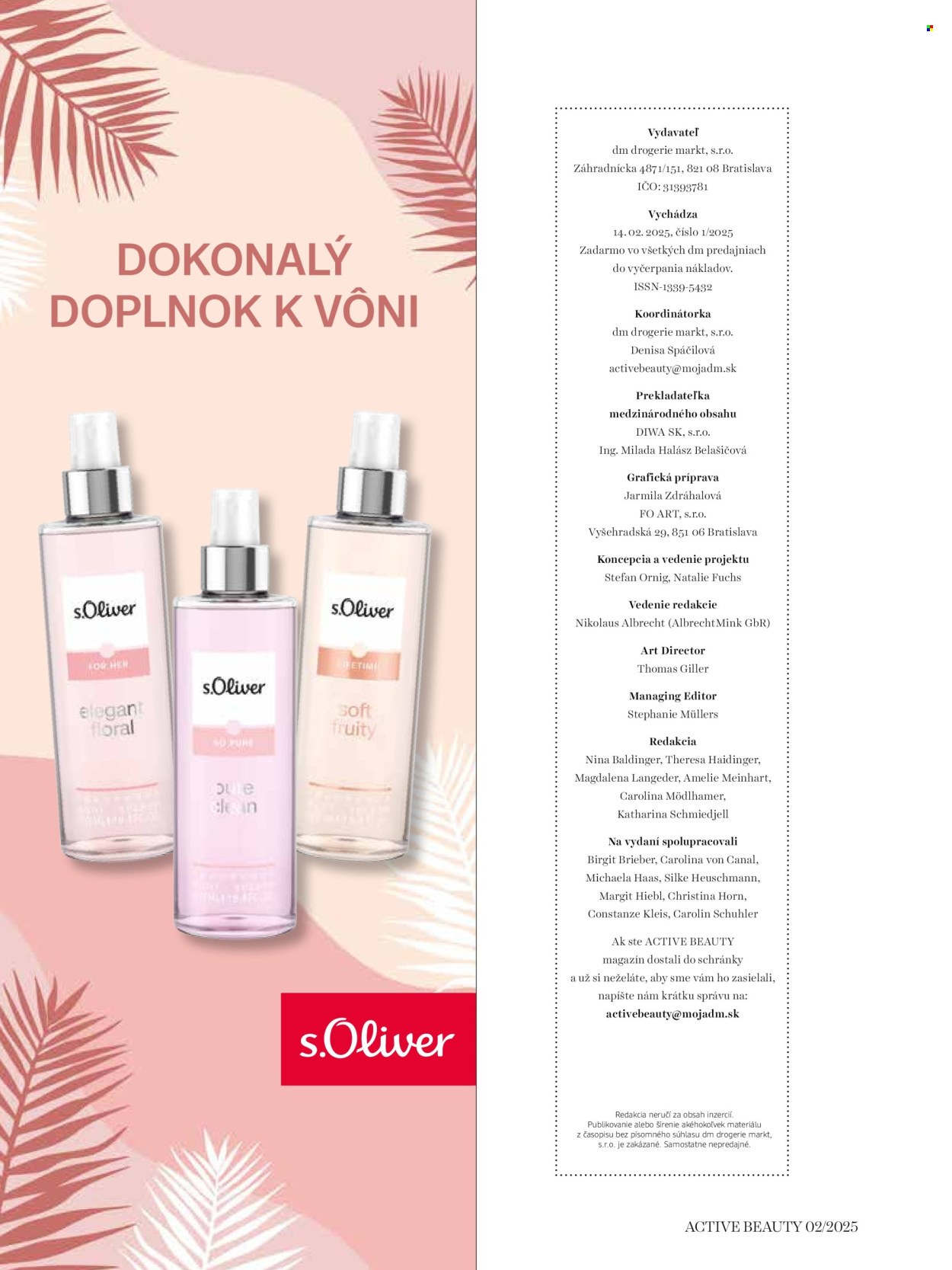 Leták dm drogerie.