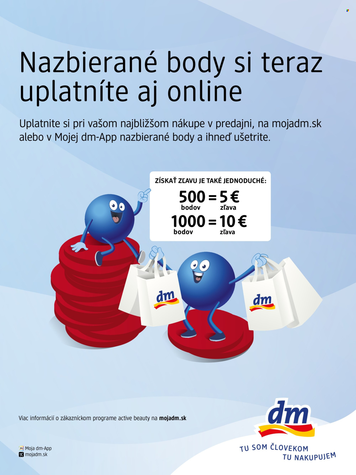 Leták dm drogerie.