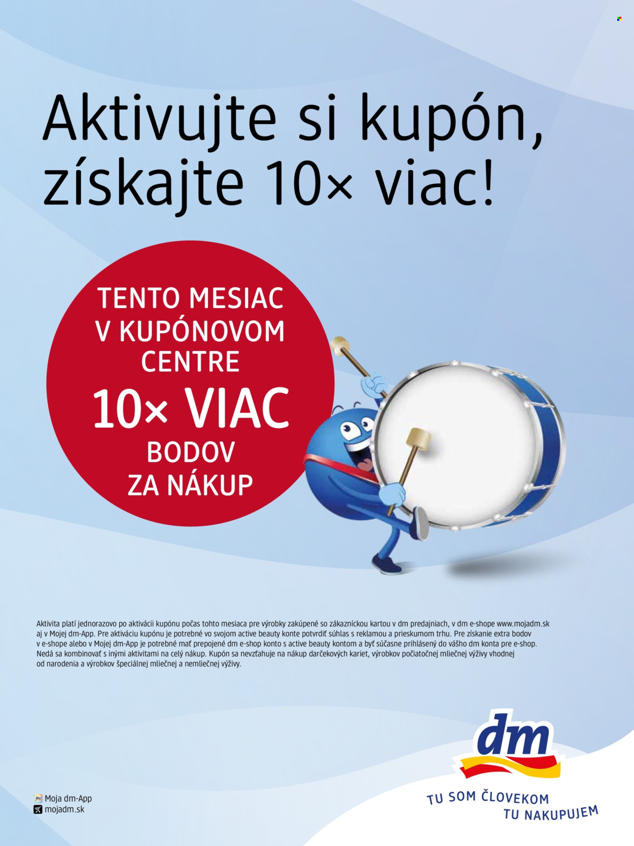 Leták dm drogerie.