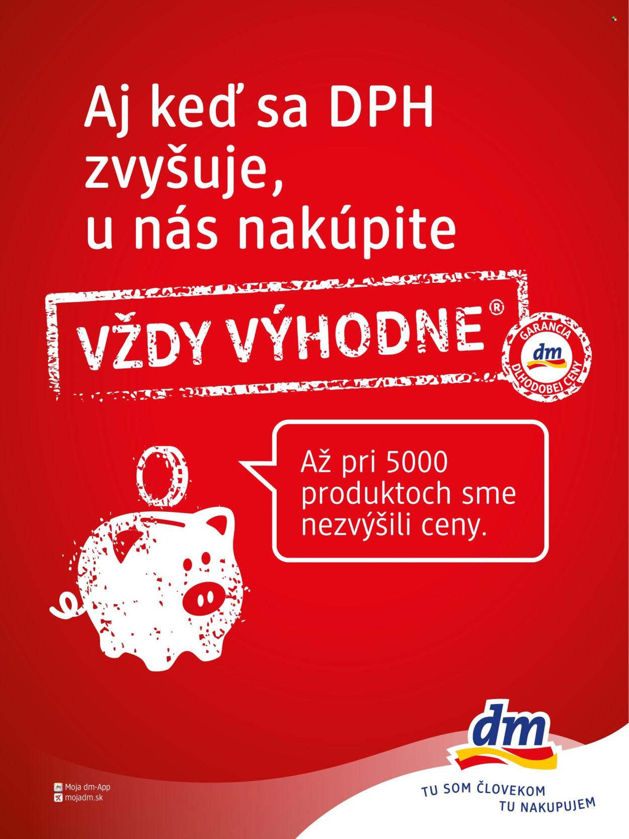 Leták dm drogerie.