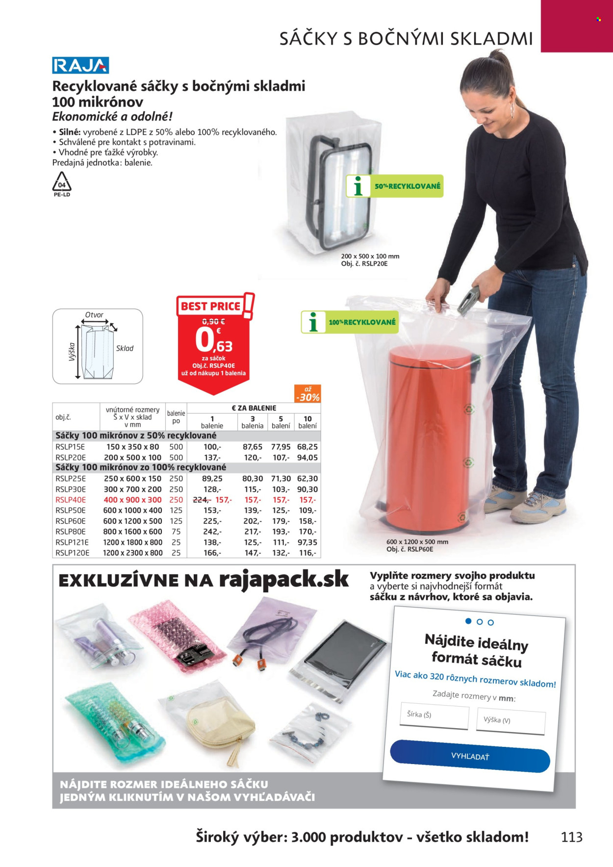 Leták RAJA.