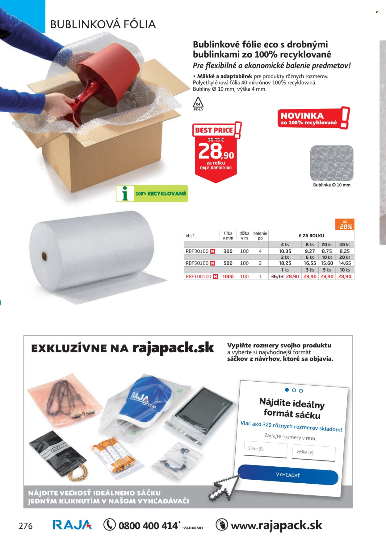 Leták RAJA.