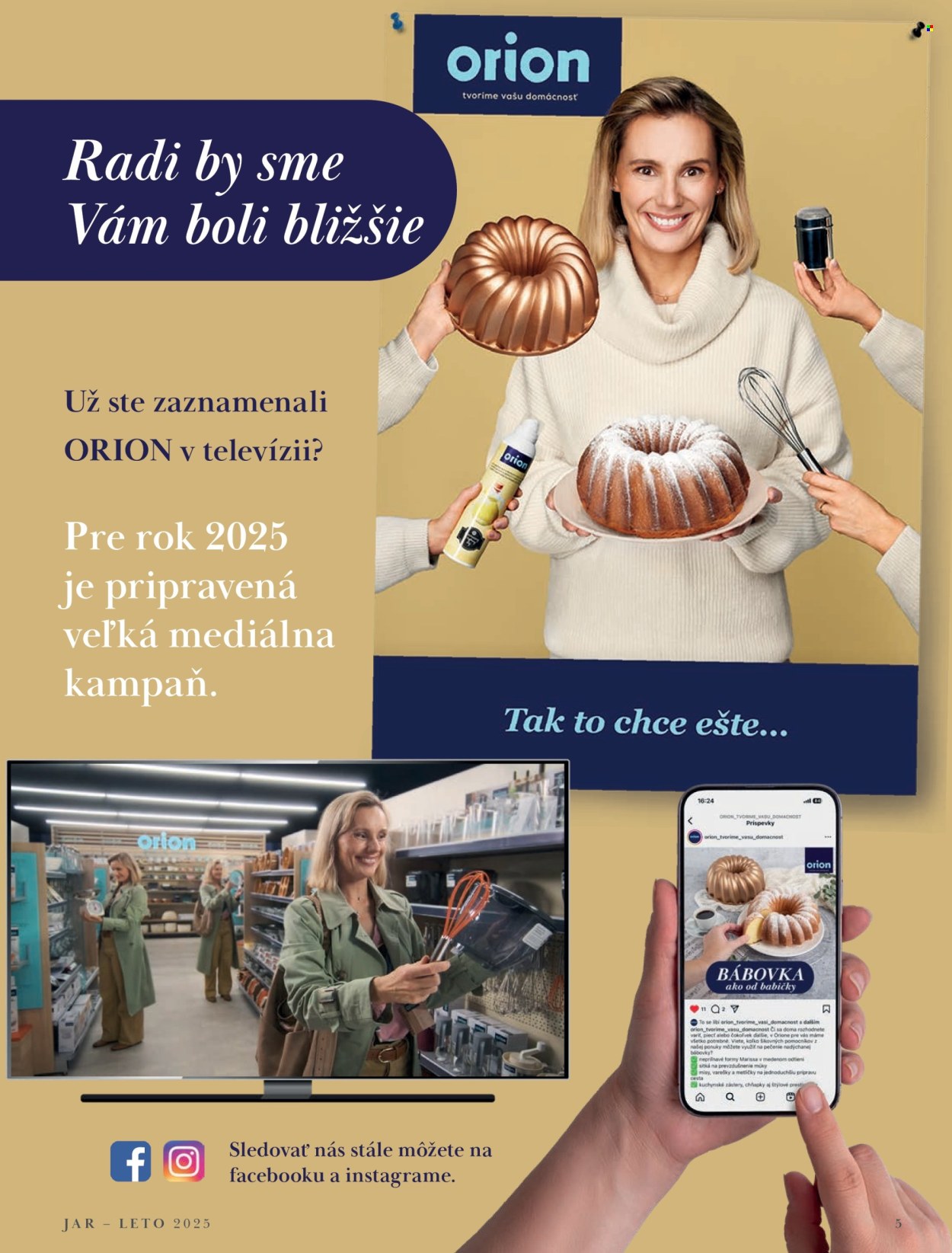 Leták Orion.