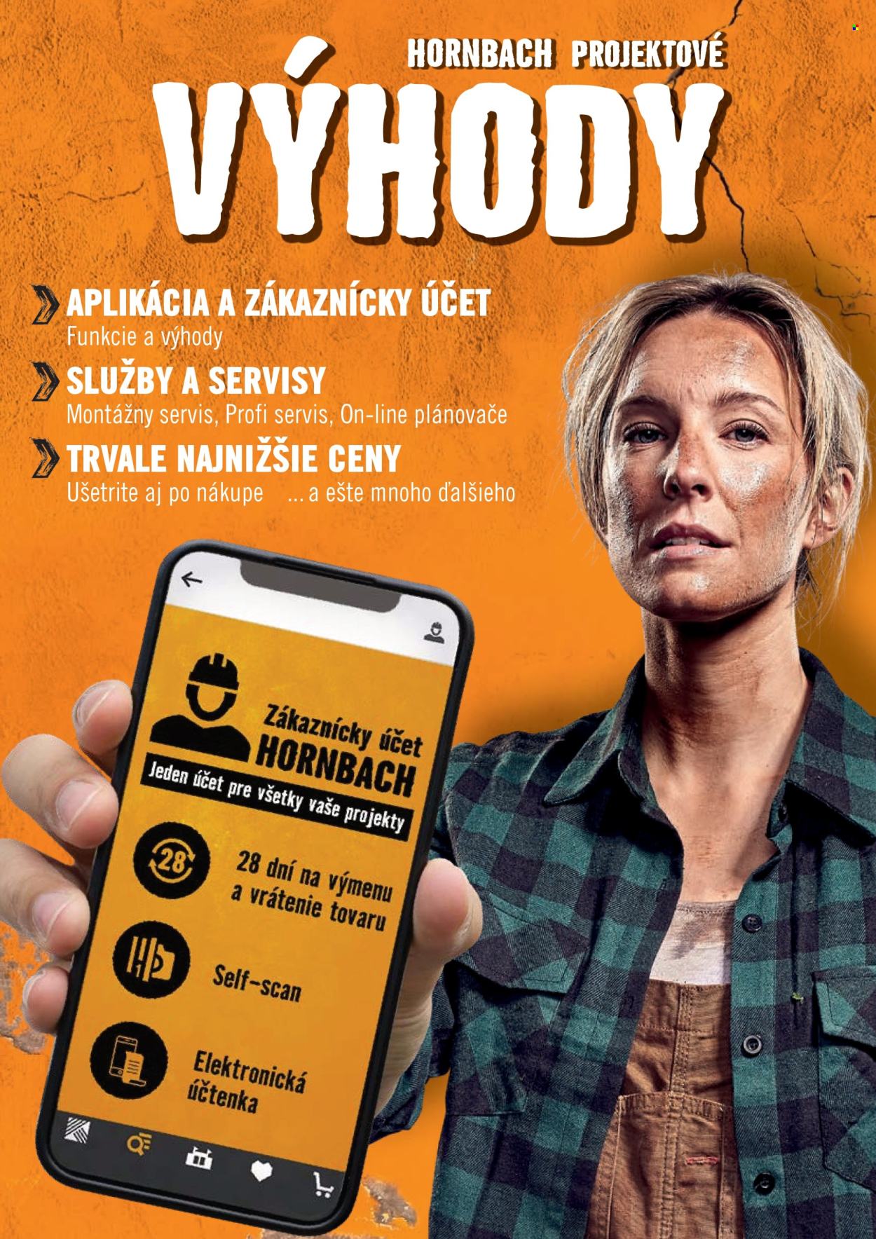 Leták Hornbach. Strana 1