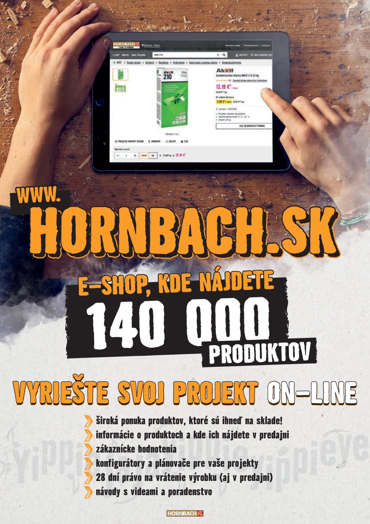 Leták Hornbach. Strana 2
