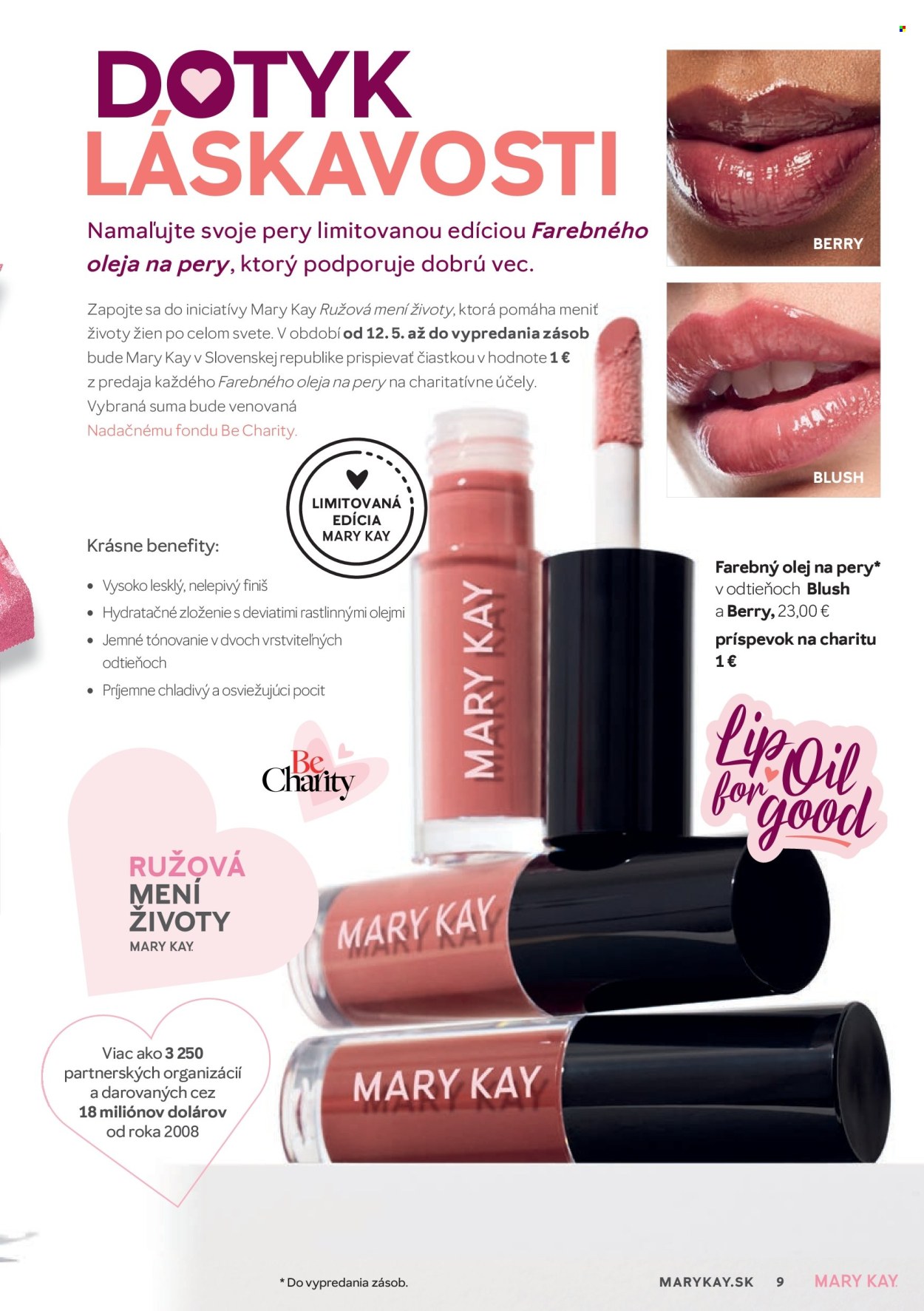 Leták Mary Kay.
