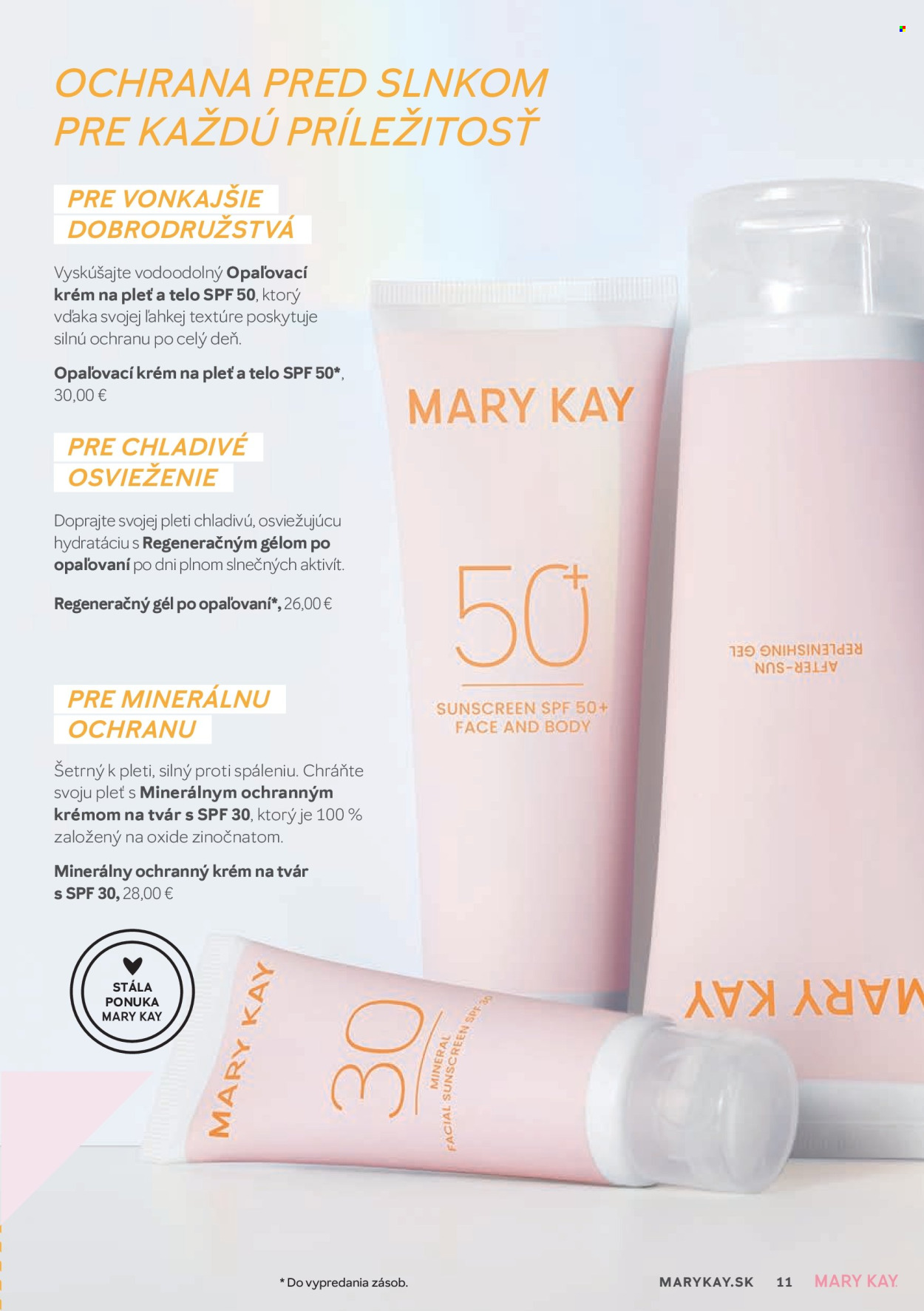 Leták Mary Kay.