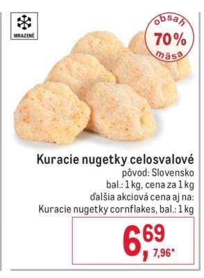 Kuracie nugetky celosvalové