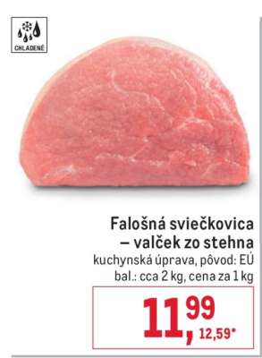 Falošná sviečkovica – valček zo stehna