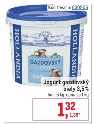 Jogurt gazdovský biely 3,5%