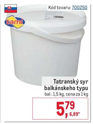 Tatranský syr balkánskeho typu