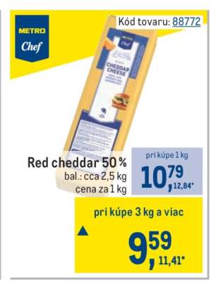 Red cheddar 50%
