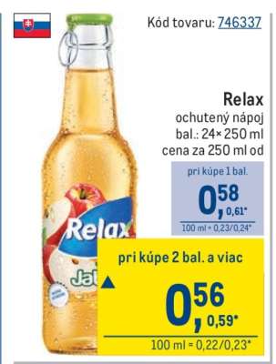 Relax ochutený nápoj