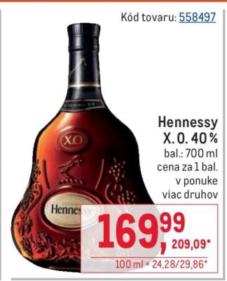 Hennessy X. O. 40 %