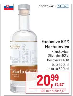 Exclusive 52 % Marhuľovica