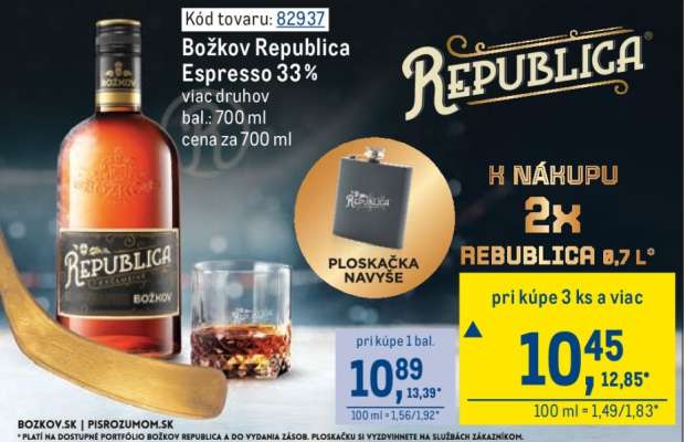 Božkov Republica Espresso 33%
