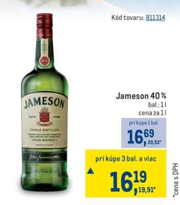 Jameson 40 %
