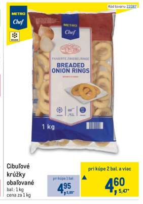 Cibuľové krúžky obaľované