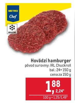 Hovädzí hamburger