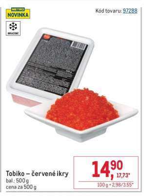 Tobiko – červené ikry