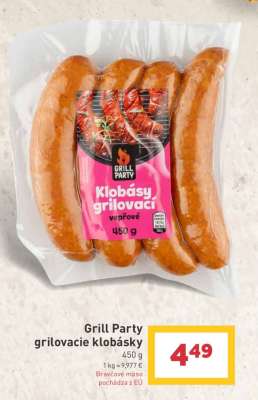 Grill Party grilovacie klobásky