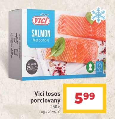 Vici losos porciovaný
