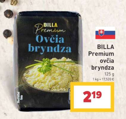 BILLA Premium ovčia bryndza