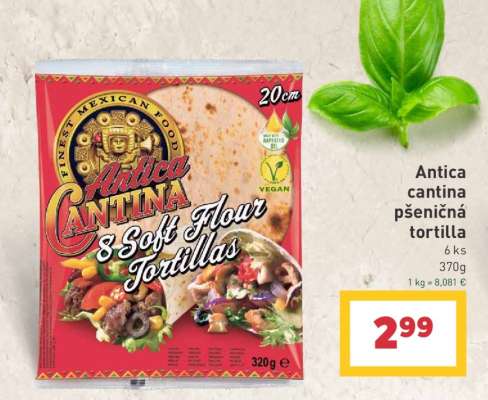 Antica cantina pšeničná tortilla