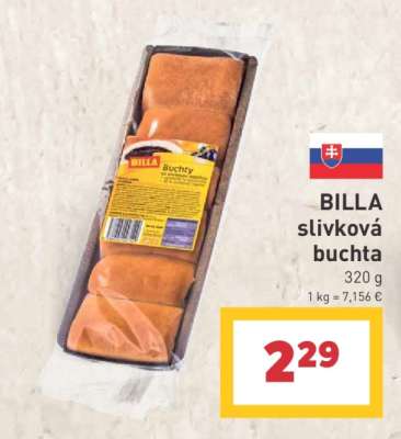 BILLA slivková buchta