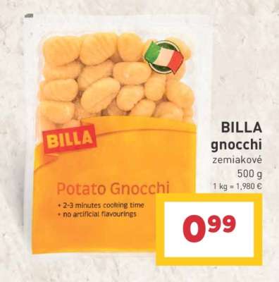 BILLA gnocchi zemiakové
