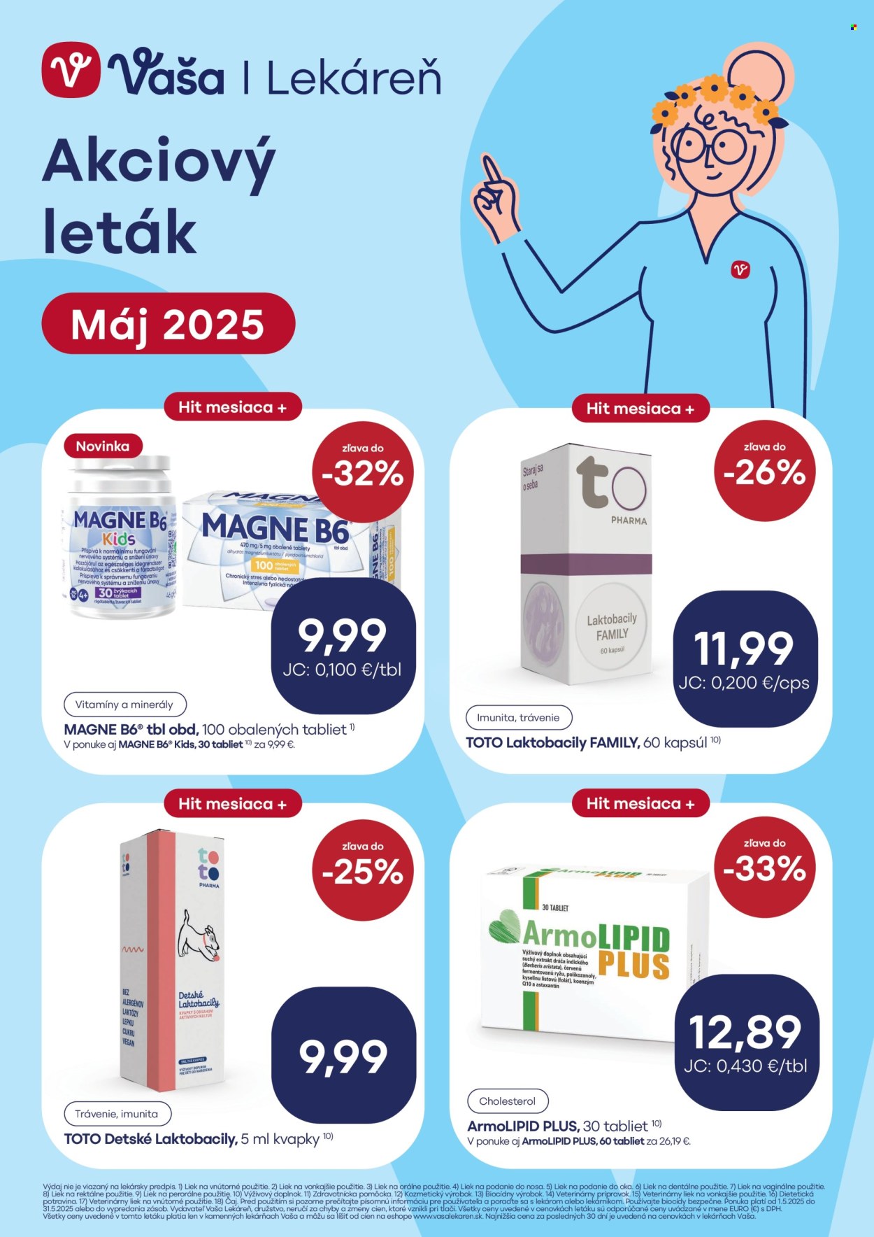 Leták Vaša lekáreň - 1.5.2025 - 31.5.2025.