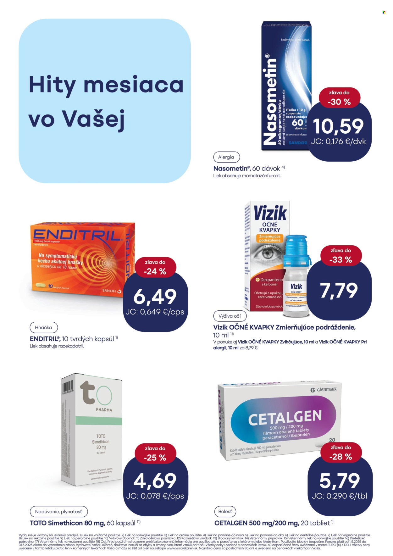 Leták Vaša lekáreň - 1.5.2025 - 31.5.2025.