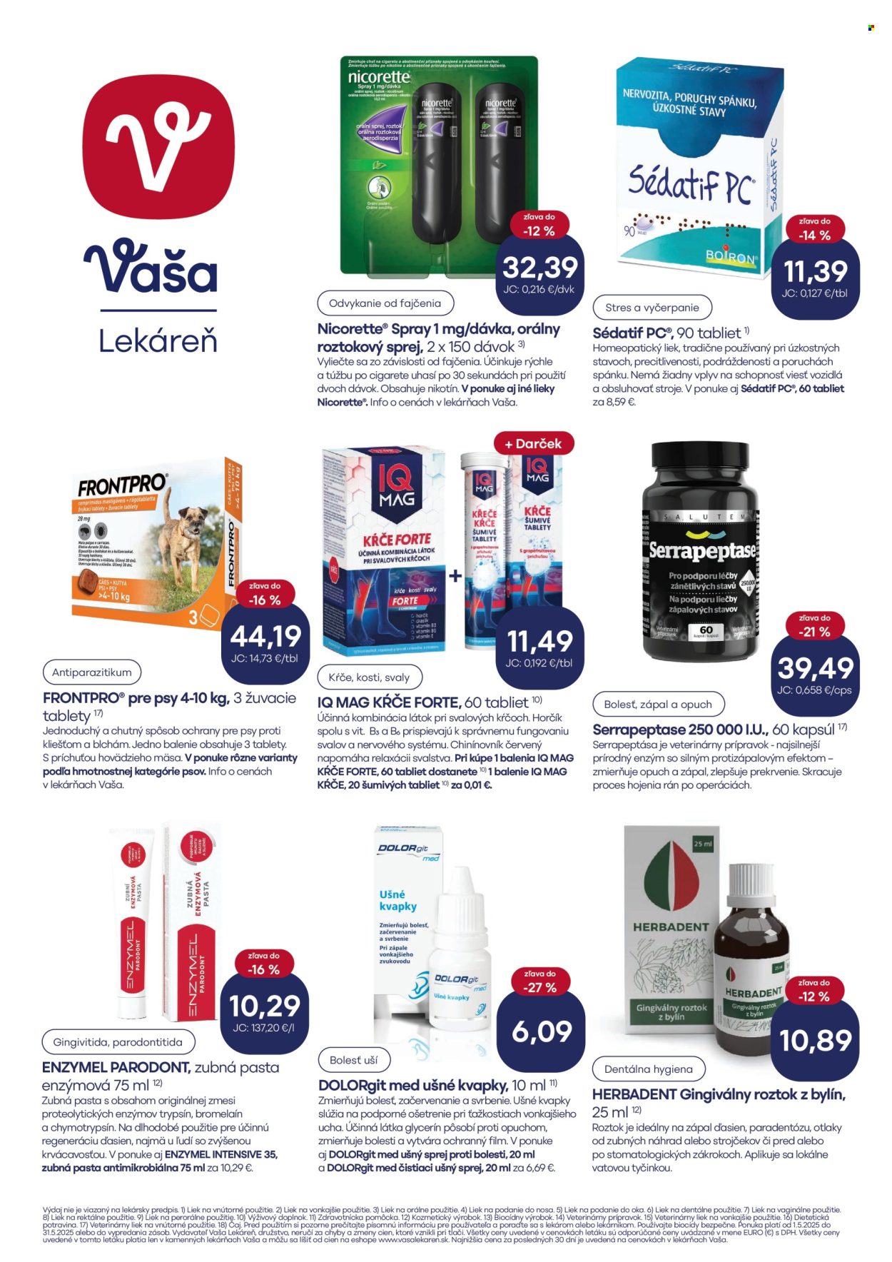 Leták Vaša lekáreň - 1.5.2025 - 31.5.2025.