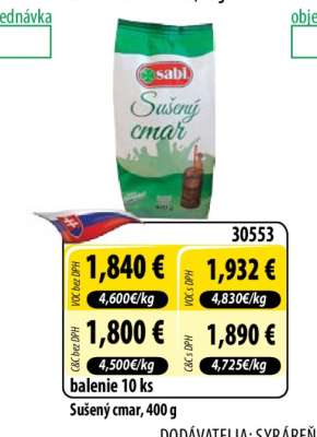 Sušený cmar